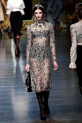 Dolce & Gabbana, Fall/Winter 2012. Milan Fashion Week 2012. [Photo by Vittorio Zunino Celotto/Getty Images]