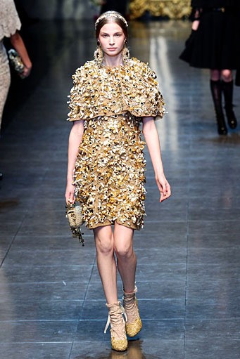 Dolce & Gabbana, Fall/Winter 2012. Milan Fashion Week 2012. [Photo by Vittorio Zunino Celotto/Getty Images]