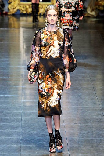 Dolce & Gabbana, Fall/Winter 2012. Milan Fashion Week 2012. [Photo by Vittorio Zunino Celotto/Getty Images]