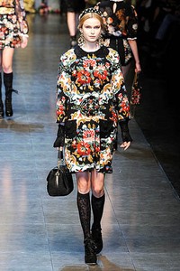 Dolce & Gabbana, Fall/Winter 2012. Milan Fashion Week 2012. [Photo by Vittorio Zunino Celotto/Getty Images]