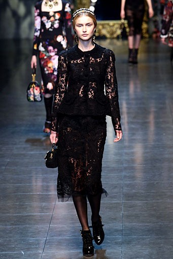 Dolce & Gabbana, Fall/Winter 2012. Milan Fashion Week 2012. [Photo by Vittorio Zunino Celotto/Getty Images]