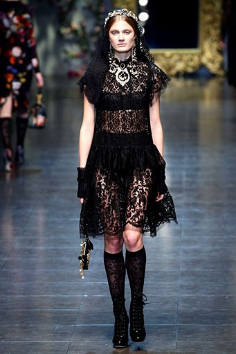 Dolce & Gabbana, Fall/Winter 2012. Milan Fashion Week 2012. [Photo by Vittorio Zunino Celotto/Getty Images]