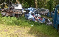 Karena tak terawat serta tidak ada atap yang menutupi, tak sedikit kendaraan yang berkarat. Bahkan ada mobil yang sampai ditumbuhi rumput liar. Dhurandhara/detikcom