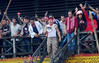Dalam unjukrasa tersebut, mereka menuntut pemerintah dan aparat kepolisian untuk membubarkan FPI karena dinilai telah meresahkan masyarakat selama ini. ANTARA/Jessica Helena Wuysang.