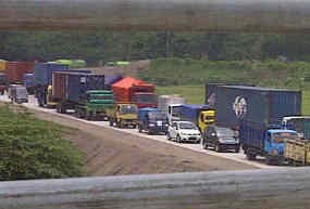 Jalur Arteri Porong Macet