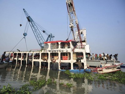 Kapal Feri Tenggelam di Bangladesh, 138 Tewas
