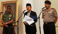 Dalam jumpa pers tersebut membahas tentang pengamanan menjelang kenaikan Bahan bakar minyak di DKI Jakarta pada April mendatang.