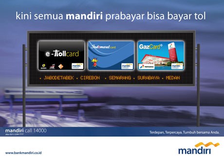 Kini Semua Mandiri Prabayar Bisa Bayar Tol