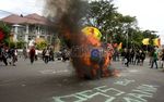 Demo Tolak Kenaikan BBM di Yogya Ricuh