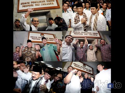 Ini Dia 6 Pasangan Calon Gubernur Jakarta