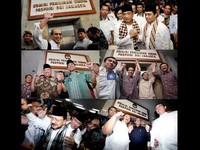 Keenam pasangan itu yakni Faisal Basri - Biem Benjamin, Hendardji-Ahmad Rifa, Alex Noerdin-Nono Sampono, Joko Widodo- Basuki Tjahja Purnama, Fauzi Bowo-Nachrowi dan Hidayat Nur Wahid-Didik Rachbini.