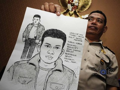 Ini Dia Sketsa Penembak Mati Kameramen TVRI
