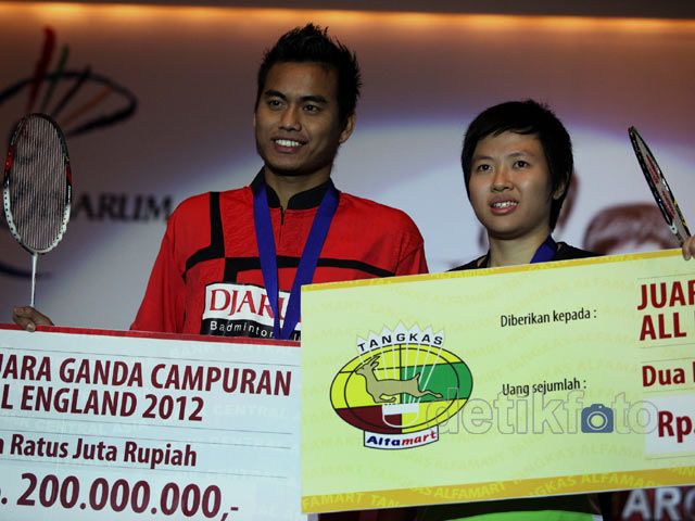 Tontowi-Liliyana Diganjar Bonus Rp 400 juta
