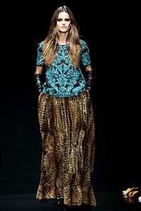 Roberto Cavalli, Fall/Winter 2012. Milan Fashion Week 2012. [Photo by Vittorio Zunino Celotto/Getty Images]