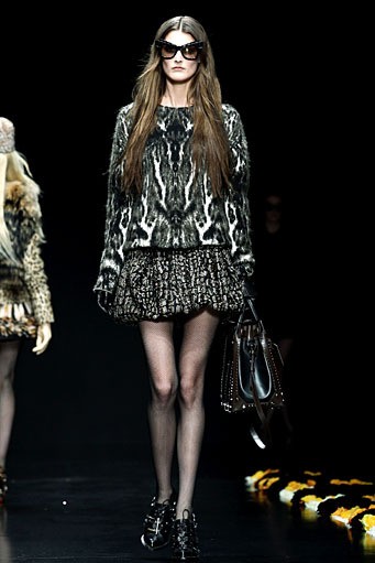 Roberto Cavalli, Fall/Winter 2012. Milan Fashion Week 2012. [Photo by Vittorio Zunino Celotto/Getty Images]
