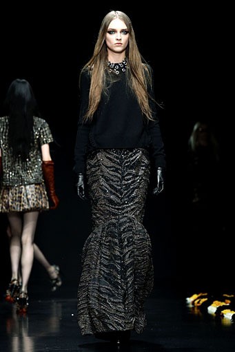 Roberto Cavalli, Fall/Winter 2012. Milan Fashion Week 2012. [Photo by Vittorio Zunino Celotto/Getty Images]