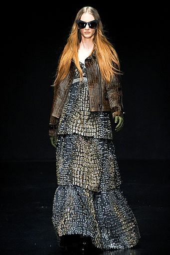 Roberto Cavalli, Fall/Winter 2012. Milan Fashion Week 2012. [Photo by Vittorio Zunino Celotto/Getty Images]