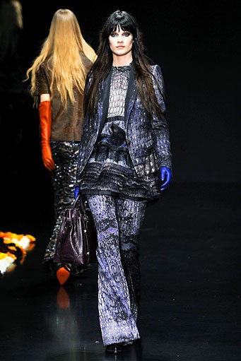 Roberto Cavalli, Fall/Winter 2012. Milan Fashion Week 2012. [Photo by Vittorio Zunino Celotto/Getty Images]