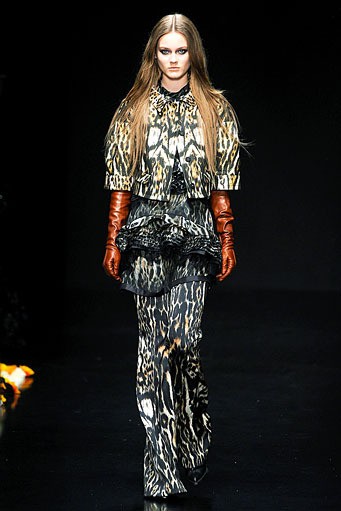 Roberto Cavalli, Fall/Winter 2012. Milan Fashion Week 2012. [Photo by Vittorio Zunino Celotto/Getty Images]
