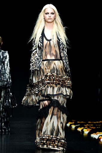 Roberto Cavalli, Fall/Winter 2012. Milan Fashion Week 2012. [Photo by Vittorio Zunino Celotto/Getty Images]