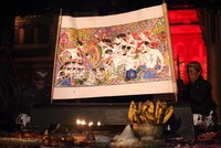 Kegiatan ini tidak hanya memamerkan gulungan kain Wayang Beber, pengunjung juga disuguhi cerita menarik saat pertunjukkan Wayang Beber