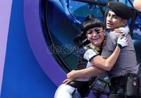 Saeful Bachrie dan Julia Perez beraksi di acara DahSyat, Kamis (22/3/2012). Gus Mun/detikcom.