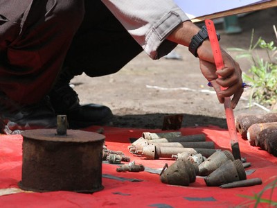 40 Mortir Ditemukan di Hutan Wonoasri