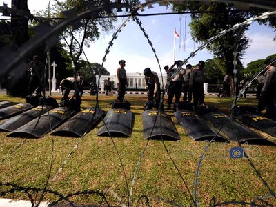 Jelang Demo Besar-besaran, Istana Dijaga Ketat