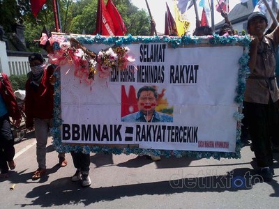 Solo Bergolak Tolak Kenaikan BBM