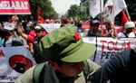 Massa PDIP Hanya 30 Menit Demo di Istana