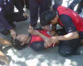 3 Simpatisan PDIP Tolak Kenaikan BBM di Mojokerto Kesurupan