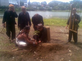 Tolak Gedung Baru DPRD, Masyarakat Adat Tanam Pohon Damar