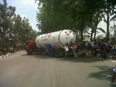 Mahasiswa Medan Sandera Truk Elpiji Pertamina