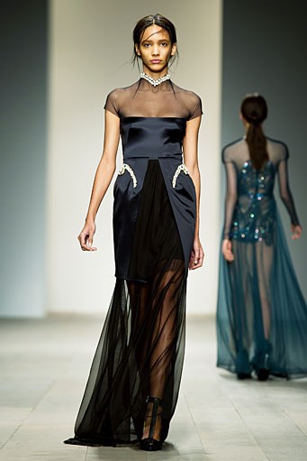 Marios Schwab, Fall/Winter 2012. London Fashion Week 2012. [Photo by Ian Gavan/Getty Images]