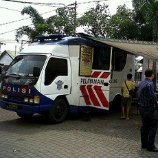 SIM Keliling Mangkal di CFD Dago