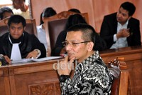 Mohammad Febryawan alias Febri menjalani sidang.