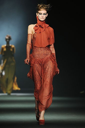 John Galliano. Fall/Winter 2012. Paris Fashion Week 2012. [Photo by Pascal Le Segretain/Getty Images]