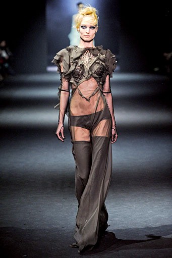 John Galliano. Fall/Winter 2012. Paris Fashion Week 2012. [Photo by Pascal Le Segretain/Getty Images]