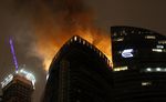 Gedung Pencakar Langit di Rusia Terbakar