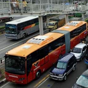 Ada Genangan, TransJ Koridor VIII Masuk Tol Kebon Jeruk