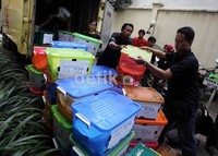 Rombongan tim sukses Faisal-Biem tiba di kantor KPUD DKI Jakarta, Jalan Budi Kemuliaan, Jakarta Pusat, sekitar pukul 15.00 WIB. Namun, pasangan Faisal-Biem tidak ikut saat penyerahan kekurangan KTP dukungan itu.