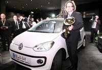 Volkswagen Up! dinobatkan sebagai mobil terbaik dunia di sela-sela New York International Auto Show. Volkswagen Up! dipilih oleh 34 juri yang merupakan jurnalis otomotif dari seluruh dunia. (wcoty).