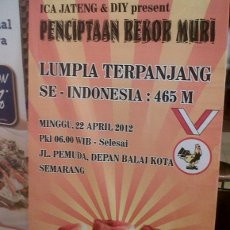 Semarang Siap Pecahkan Rekor Muri Lumpia Terpanjang 465 Meter