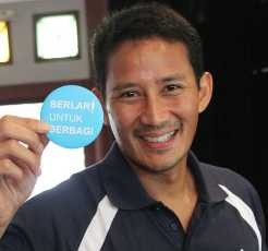 Demi Pedagang Kaki Lima, Sandiaga Uno Lari Hingga Paris