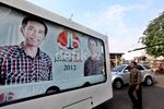 Poster Jokowi-Ahok Diarak Keliling Jakarta
