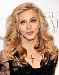Madonna berpose saat merilis parfumnya Truth Or Dare pada 12 April di New York, Amerika Serikat. (Getty Images).