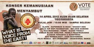 Slank, S.I.D, Shaggydog, Gugun Blues Shelter, Glenn Fredly Sepanggung di Konser Peduli Indonesia Timur di Yogya Sore Ini