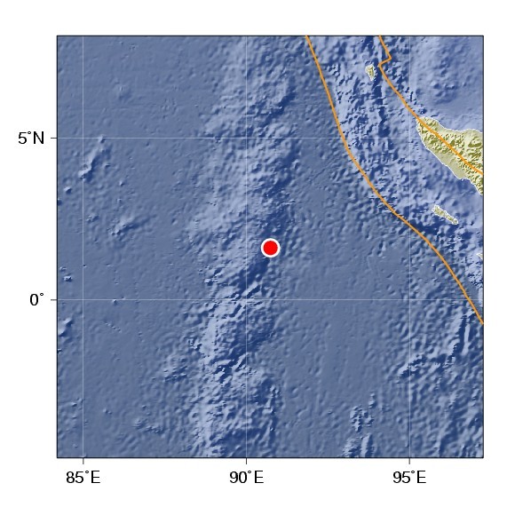 Simeulue Kembali Digoyang Gempa, Kali Ini 5,2 SR