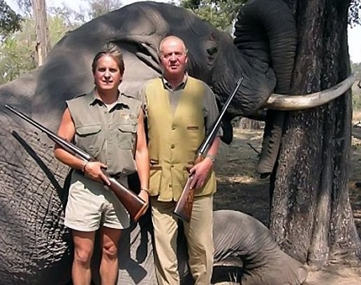 Raja Spanyol Terjatuh Saat Berburu Gajah