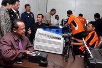 Peluncuran INAFIS Card itu juga dihadiri olej Kepala Badan Reserse Kriminal Komjen Pol Sutarman.